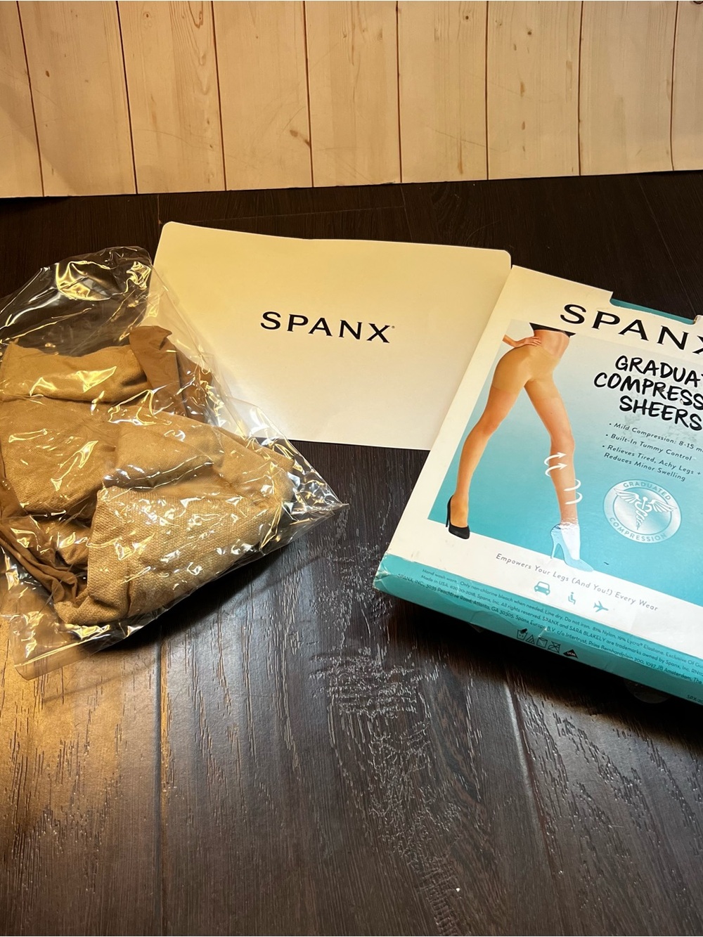 SPANX Women Compression Sheer Socks — Tan